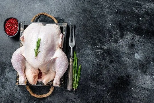 Fresh halal chicken